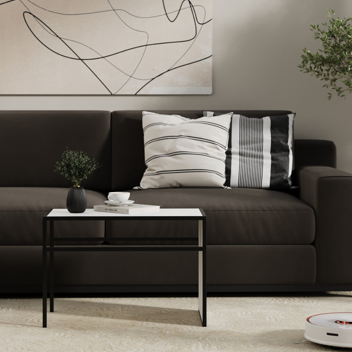 Додаткова стільниця 350*630*10 до придиванного столу Art In Head Fiji Double Білий діамант/Чорний (101014218)