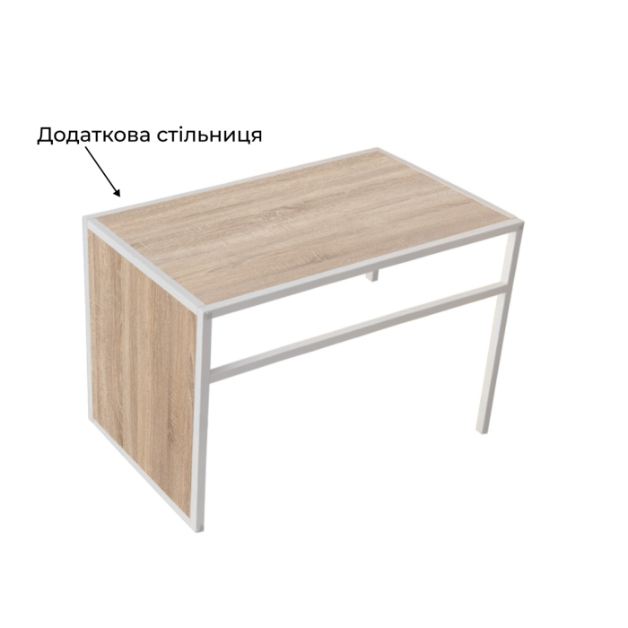 Додаткова стільниця 350*630*10 до придиванного столу Art In Head Fiji Double Дуб сонома/Білий (101014217)