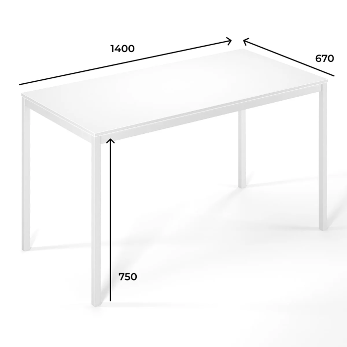 Письменный стол Art in Head Brevity Loft standart 1400х750х670 Дуб крафт золотой/Черный металл (TB04120000030)