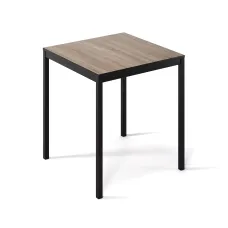 Обідній стіл Art in Head Brevity Loft mini 670х750х670 Дуб вінтаж оксид/Чорний метал (TB03090000030)