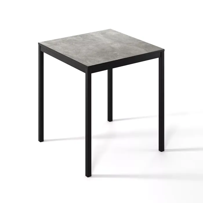 Обідній стіл Art in Head Brevity Loft mini 670х750х670 Ательє світлий/Чорний метал (TB03040000030)