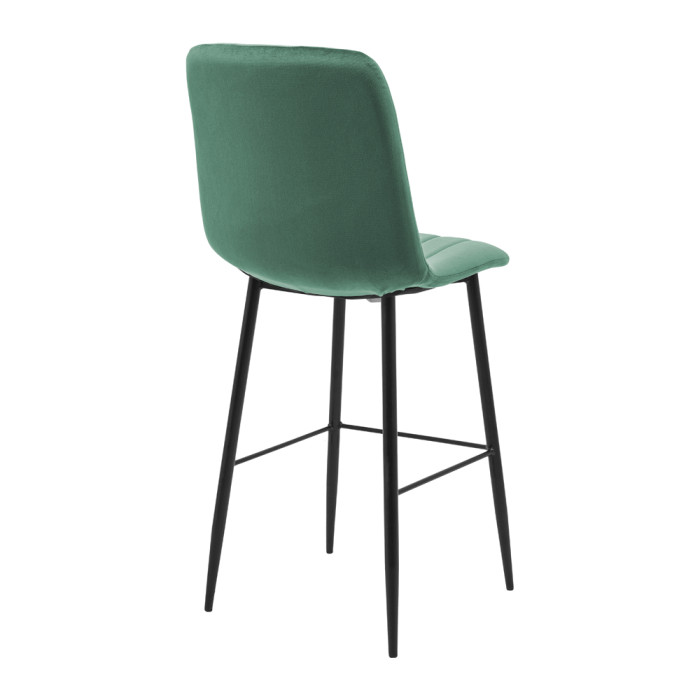 Барний стілець Ф’юрі Хокер – комплектація Ніжки чорні – оббивка Малколм 26