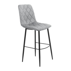 Барний стілець Гаррет Хокер – комплектація Ніжки чорні – оббивка Малколм 57