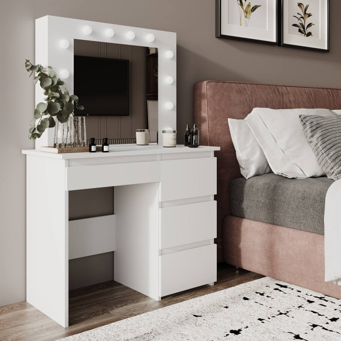 Стіл туалетний Art in Head Beauty 940х430х1400 Білий діамант (TB31010100000)